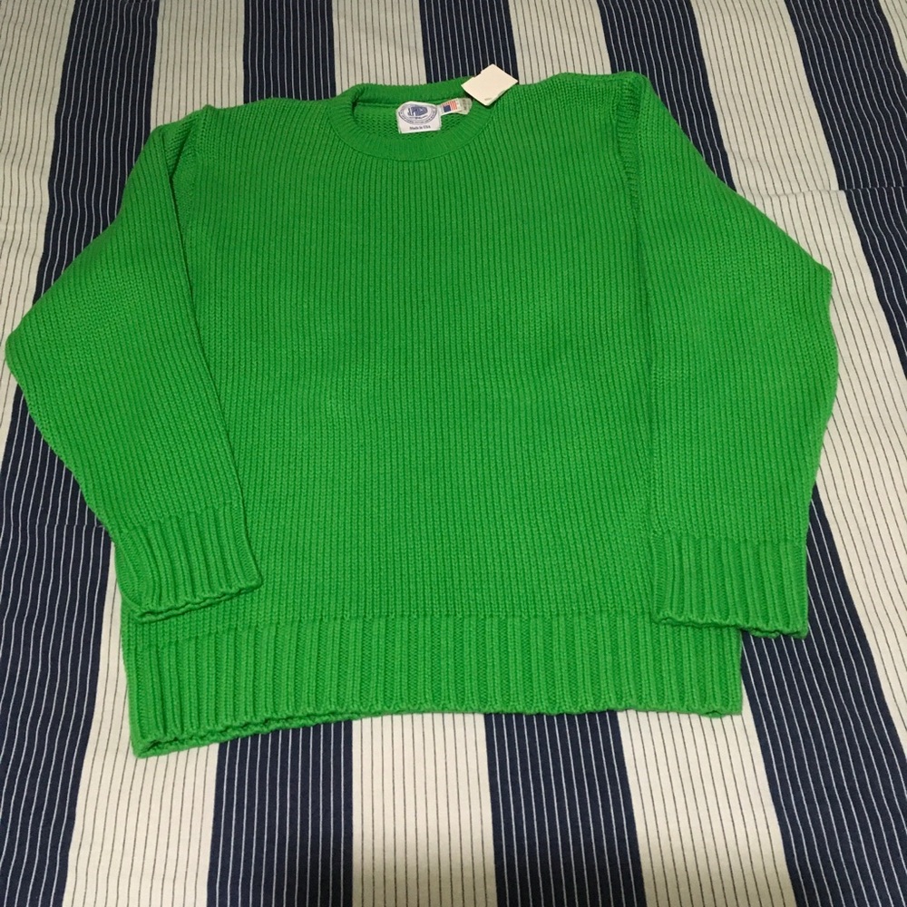 J.Press Chunky Cotton Crewneck Sweater